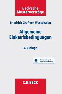 Abbildung von v. Westphalen     | Allgemeine Einkaufsbedingungen | 7. Auflage | 2018 | beck-shop.de