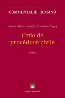 Abbildung von Bohnet / Haldy | Code de procédure civile: CPC | 2. Auflage | 2019 | beck-shop.de