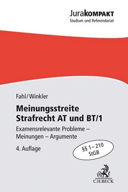 Abbildung von Fahl / Winkler | Meinungsstreite Strafrecht AT und BT/1 | 4. Auflage | 2018 | beck-shop.de