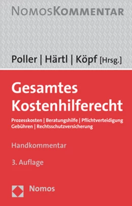 Abbildung von Poller / Härtl | Gesamtes Kostenhilferecht | 3. Auflage | 2018 | beck-shop.de