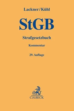 Abbildung von Lackner / Kühl
   
  | Strafgesetzbuch | 29. Auflage | 2018 | beck-shop.de