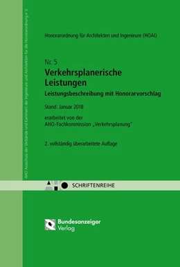Abbildung von Verkehrsplanerische Leistungen - Leistungsbeschreibung mit Honorarvorschlag | 2. Auflage | 2018 | 5 | beck-shop.de