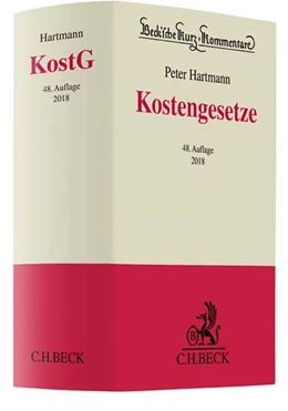 Abbildung von Hartmann | Kostengesetze: KostG | 48. Auflage | 2018 | Band 2 | beck-shop.de