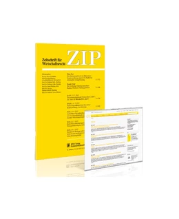 Abbildung von Zeitschrift für Wirtschaftsrecht • ZIP | 39. Auflage | 2018 | beck-shop.de