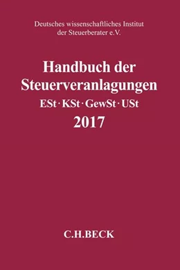 Abbildung von Handbuch der Steuerveranlagungen 2017 | 1. Auflage | 2018 | beck-shop.de