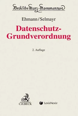 Abbildung von Ehmann / Selmayr | Datenschutz-Grundverordnung: DS-GVO | 2. Auflage | 2018 | beck-shop.de
