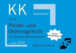 Abbildung von Wüstenbecker / Sommer
   
  | Karteikarten Polizei- und Ordnungsrecht | 1. Auflage | 2022 | beck-shop.de