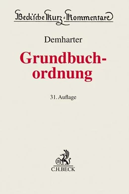 Abbildung von Demharter | Grundbuchordnung: GBO | 31. Auflage | 2018 | Band 8 | beck-shop.de
