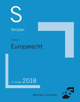 Abbildung von Sommer | Skript Europarecht | 12. Auflage | 2018 | beck-shop.de