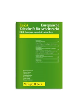 Abbildung von EuZA • Europäische Zeitschrift für Arbeitsrecht | 11. Auflage | 2020 | beck-shop.de
