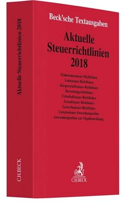 Abbildung von Aktuelle Steuerrichtlinien 2018 | 1. Auflage | 2018 | beck-shop.de