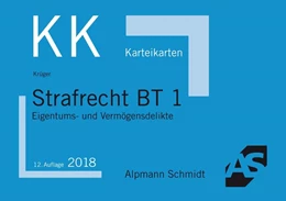 Abbildung von Krüger | Karteikarten Strafrecht BT 1 | 12. Auflage | 2018 | beck-shop.de