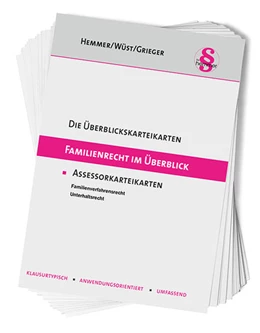 Abbildung von Familien- und Erbrecht im Überblick. Assessor-Karteikarten | 3. Auflage | 2017 | beck-shop.de