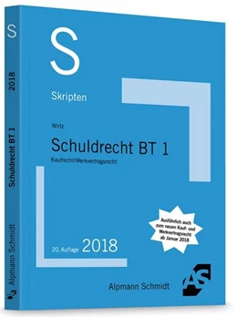 Abbildung von Wirtz | Skript Schuldrecht BT 1 | 20. Auflage | 2018 | beck-shop.de