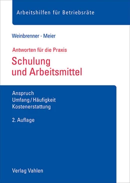 Abbildung von Weinbrenner / Meier | Schulung und Arbeitsmittel | 2. Auflage | 2018 | beck-shop.de