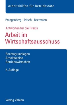 Abbildung von Prangenberg / Tritsch | Arbeit im Wirtschaftsausschuss | 2. Auflage | 2018 | beck-shop.de