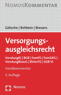 Abbildung von Götsche / Rehbein | Versorgungsausgleichsrecht | 3. Auflage | 2018 | beck-shop.de