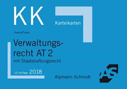 Abbildung von Haack / Pieper | Karteikarten Verwaltungsrecht AT 2 | 10. Auflage | 2018 | beck-shop.de
