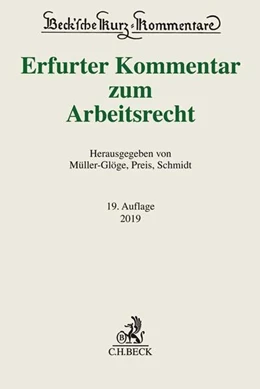 Abbildung von Erfurter Kommentar zum Arbeitsrecht | 19. Auflage | 2019 | Band 51 | beck-shop.de