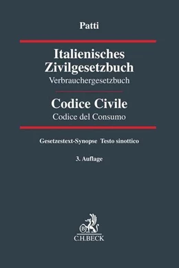 Abbildung von Patti | Italienisches Zivilgesetzbuch = Codice Civile Italiano | 3. Auflage | 2019 | beck-shop.de