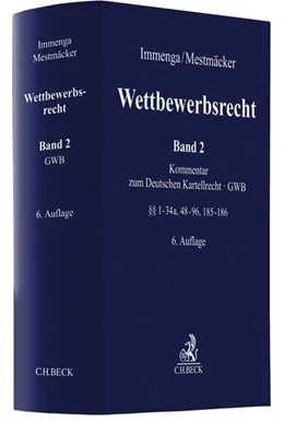 Abbildung von Immenga / Mestmäcker | Wettbewerbsrecht, Band 2: GWB. Kommentar zum Deutschen Kartellrecht | 6. Auflage | 2019 | beck-shop.de