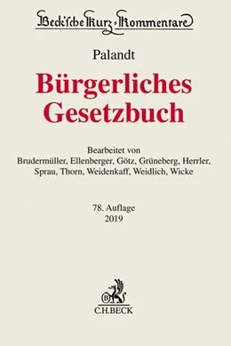 Abbildung von Grüneberg (vormals Palandt) | Bürgerliches Gesetzbuch: BGB | 78. Auflage | 2022 | Band 7 | beck-shop.de