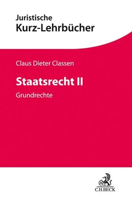 Abbildung von Classen | Staatsrecht II | 1. Auflage | 2018 | beck-shop.de