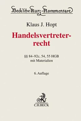 Abbildung von Hopt | Handelsvertreterrecht | 6. Auflage | 2019 | Band 9a | beck-shop.de