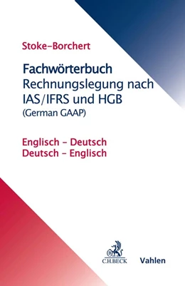Abbildung von Stoke-Borchert | Wörterbuch IFRS | 1. Auflage | 2020 | beck-shop.de