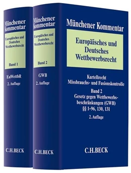 Abbildung von Münchener Kommentar Europäisches und Deutsches Wettbewerbsrecht: Band 1: Europäisches Wettbewerbsrecht / Band 2: Gesetz gegen Wettbewerbsbeschränkungen (GWB), §§ 1-96, 130, 131 | 2. Auflage | 2015 | beck-shop.de