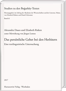 Abbildung von Daues / Rieken | Das persönliche Gebet bei den Hethitern | 1. Auflage | 2018 | beck-shop.de