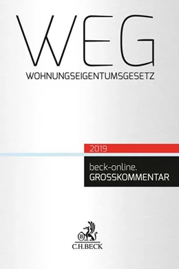 Abbildung von WEG | 1. Auflage | 2019 | beck-shop.de