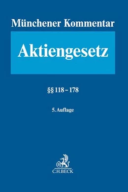 Abbildung von Münchener Kommentar zum test7 schupeta Aktiengesetz, Band 3: Bd. 3: §§ 118-178: AktG | 5. Auflage | 2022 | beck-shop.de