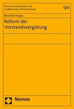 Abbildung von Hoegen | Reform der Vorstandsvergütung | 1. Auflage | 2018 | beck-shop.de