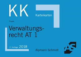 Abbildung von Pieper | Karteikarten Verwaltungsrecht AT 1 | 11. Auflage | 2018 | beck-shop.de