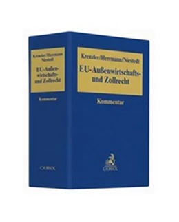 Abbildung von Krenzler/Hermann/Niestedt: EU-Außenwirtschafts- und Zollrecht Leinen-Hauptordner Band 1 <br>1 Ersatzordner (leer) | 1. Auflage | 2018 | beck-shop.de