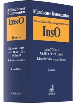 Abbildung von Münchener Kommentar zur Insolvenzordnung, Band 4: Bd. 4: Art. 102a-102c EGInsO, Länderberichte (Hrsg. Schlegel) | 4. Auflage | 2021 | beck-shop.de
