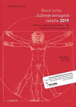 Abbildung von Slizyk | Beck'sche Schmerzensgeld-Tabelle 2019 | 15. Auflage | 2019 | beck-shop.de