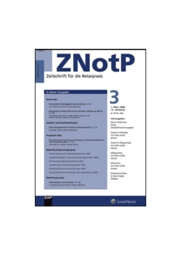 Abbildung von ZNotP • Zeitschrift für die Notarpraxis | 22. Auflage | 2018 | beck-shop.de