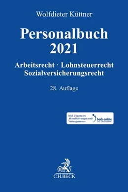 Abbildung von Küttner | Personalbuch 2021 | 26. Auflage | 2021 | beck-shop.de