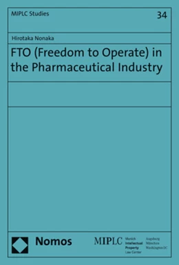 Abbildung von Nonaka | FTO (Freedom to Operate) in the Pharmaceutical Industry | 1. Auflage | 2018 | beck-shop.de