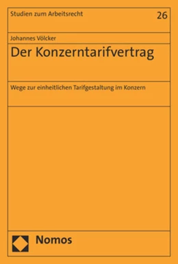 Abbildung von Völcker | Der Konzerntarifvertrag | 1. Auflage | 2018 | 26 | beck-shop.de