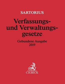 Abbildung von Sartorius | Verfassungs- und Verwaltungsgesetze Gebundene Ausgabe 2019 | 1. Auflage | 2019 | beck-shop.de