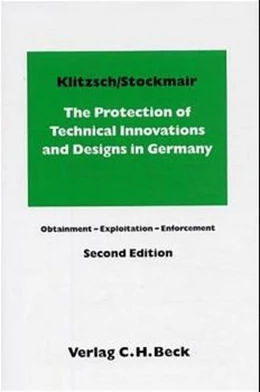 Abbildung von Klitzsch / Stockmair | The Protection of Technical Innovations and Designs in Germany | 2. Auflage | 2001 | beck-shop.de