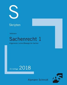 Abbildung von Veltmann | Skript Sachenrecht 1 | 22. Auflage | 2018 | beck-shop.de