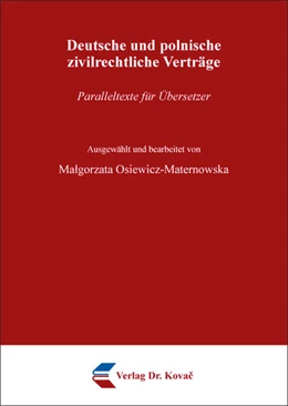 Abbildung von Osiewicz-Maternowska | Deutsche und polnische zivilrechtliche Verträge | 1. Auflage | 2018 | 21 | beck-shop.de