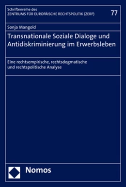 Abbildung von Mangold | Transnationale Soziale Dialoge und Antidiskriminierung im Erwerbsleben | 1. Auflage | 2018 | beck-shop.de