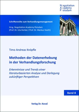 Abbildung von Knöpfle | Methoden der Datenerhebung in der Verhandlungsforschung | 1. Auflage | 2019 | 8 | beck-shop.de