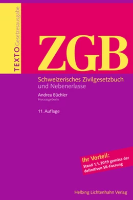 Abbildung von Texto ZGB | 11. Auflage | 2019 | beck-shop.de