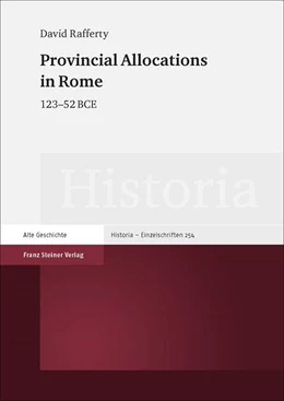 Abbildung von Rafferty | Provincial Allocations in Rome | 1. Auflage | 2019 | beck-shop.de